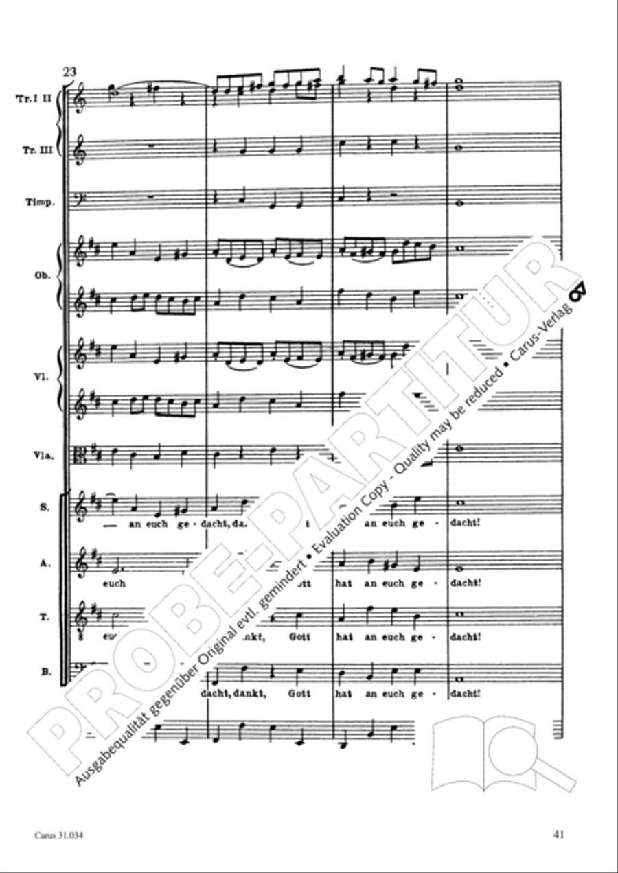 O fire everlasting (O ewiges Feuer, o Ursprung der Liebe) ATB scores gallery preview page 56