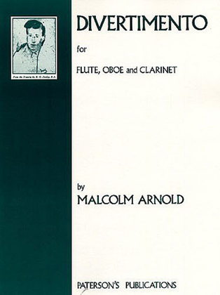 Book cover for Divertimento for Wind Trio, Op. 37