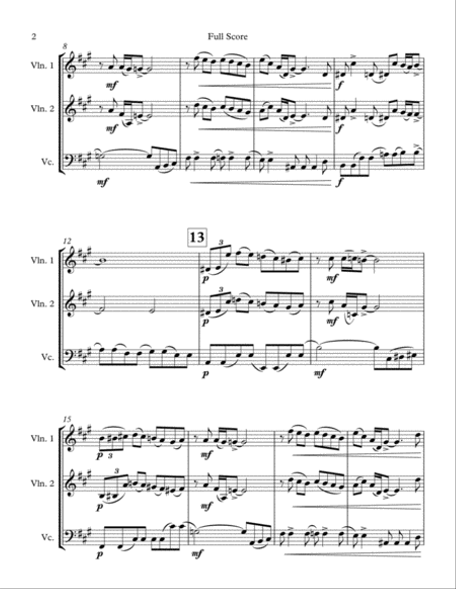Twilight Time String Trio scores gallery preview page 2