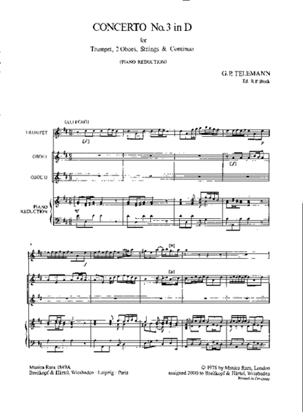 Concerto in D major TWV 53:D2