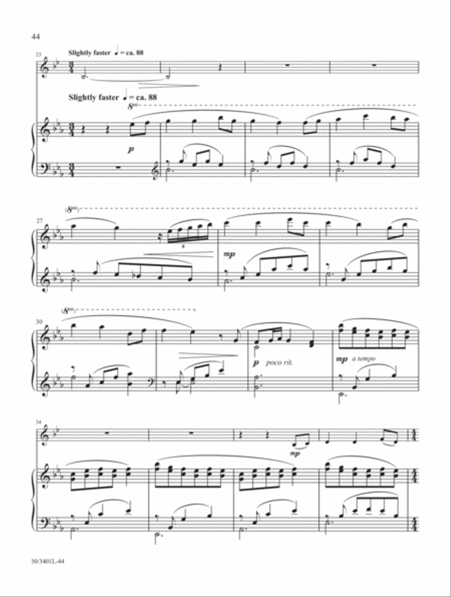 French Horn Solos for Worship, Vol. 2 Piano scores gallery preview page 19