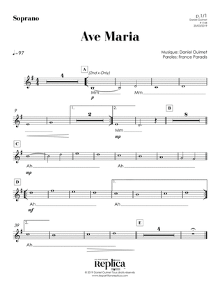 AVE MARIA - SOPRANO part