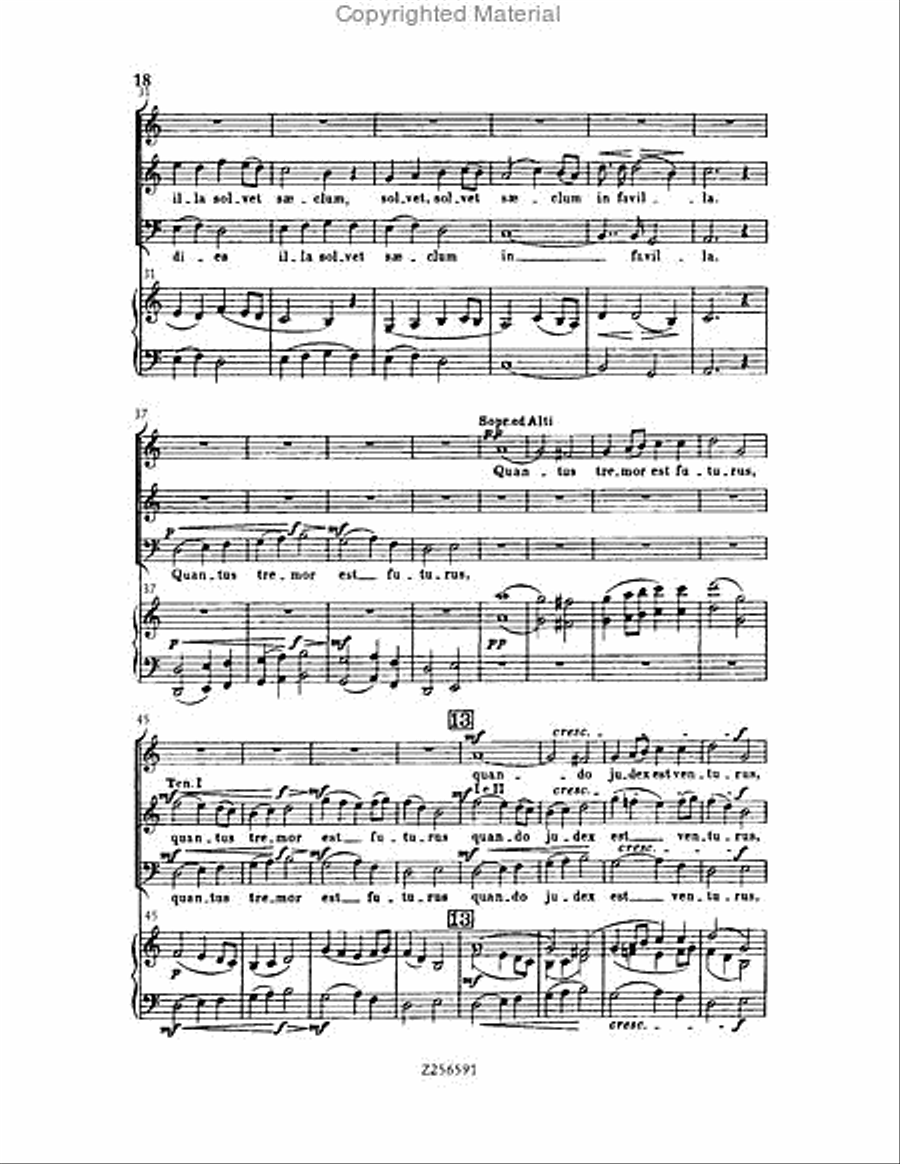 Grande Messe du Morts, H 75 Choir scores gallery preview page 18