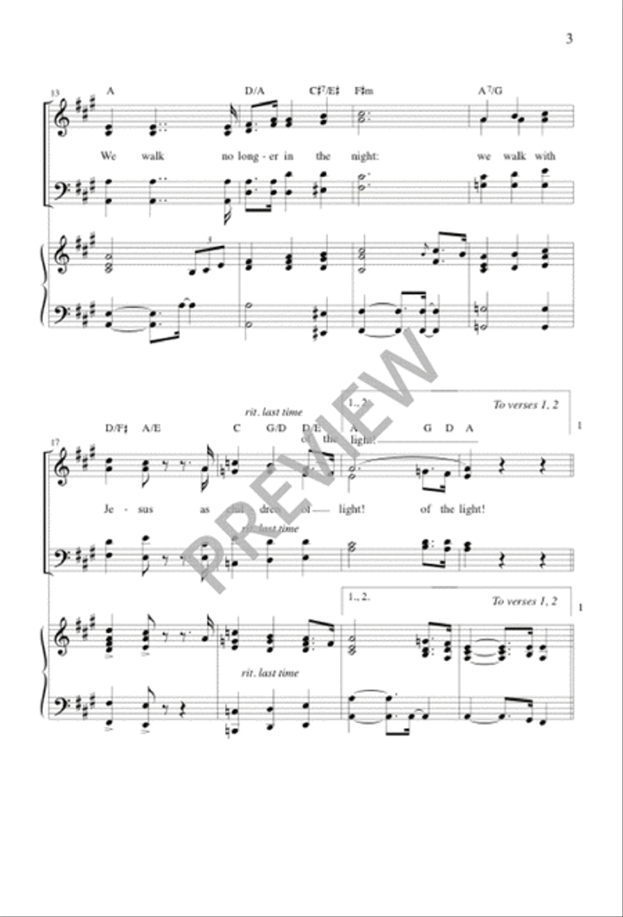 Children of the Light 4-Part scores gallery preview page 3