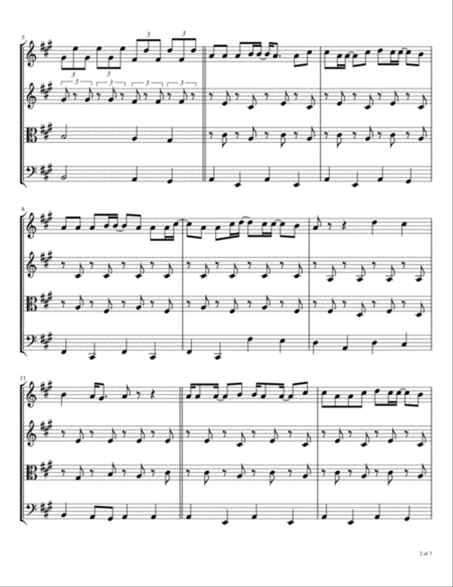 I've Just Seen A Face String Quartet scores gallery preview page 3