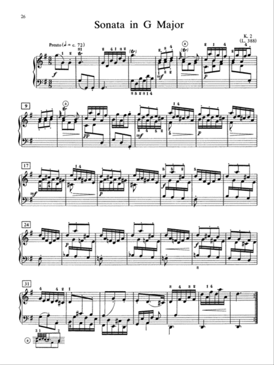 At the Piano with Scarlatti Piano Solo scores gallery preview page 50