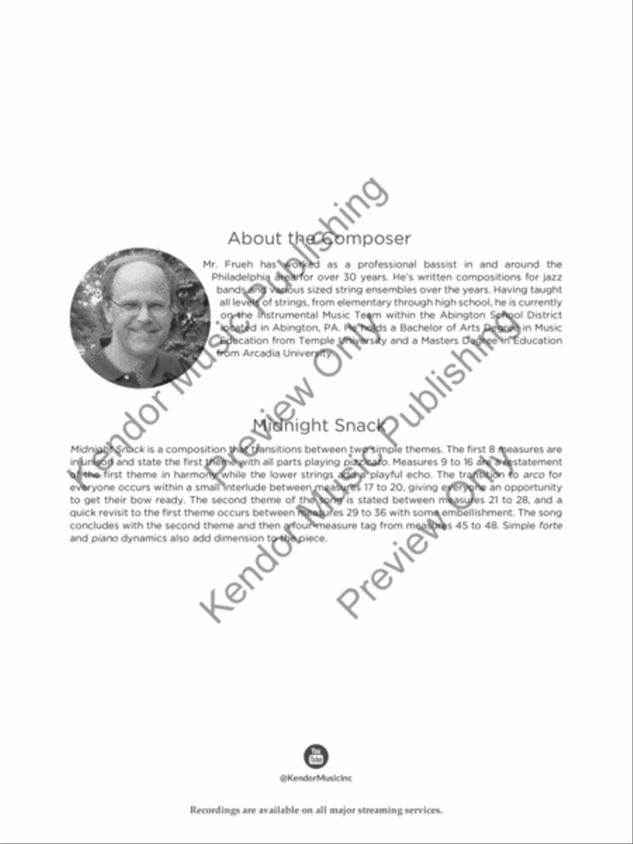 Midnight Snack (Score) String Orchestra scores gallery preview page 3
