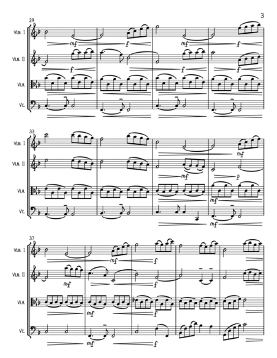 Beauty And The Beast String Quartet scores gallery preview page 3
