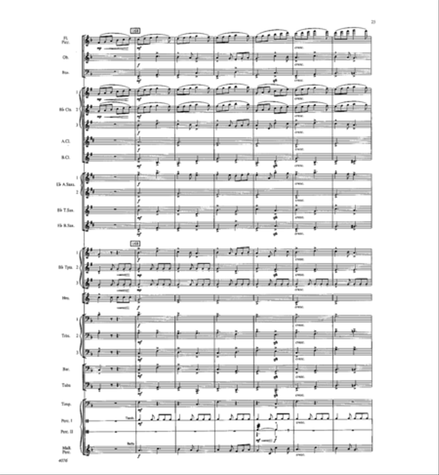 West Highlands Sojourn Concert Band scores gallery preview page 26