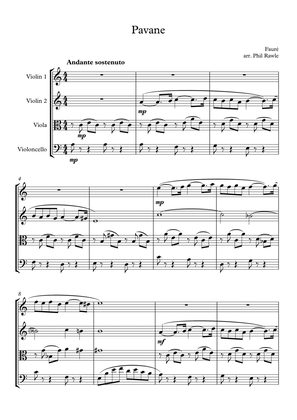 Pavane Opus 50 - String Quartet