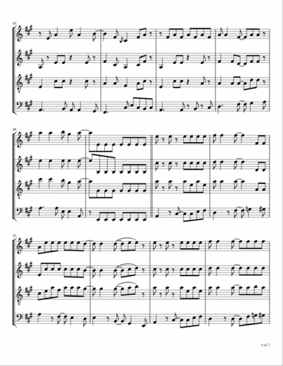 Big Red Car Big Red Car Woodwind Quartet scores gallery preview page 6