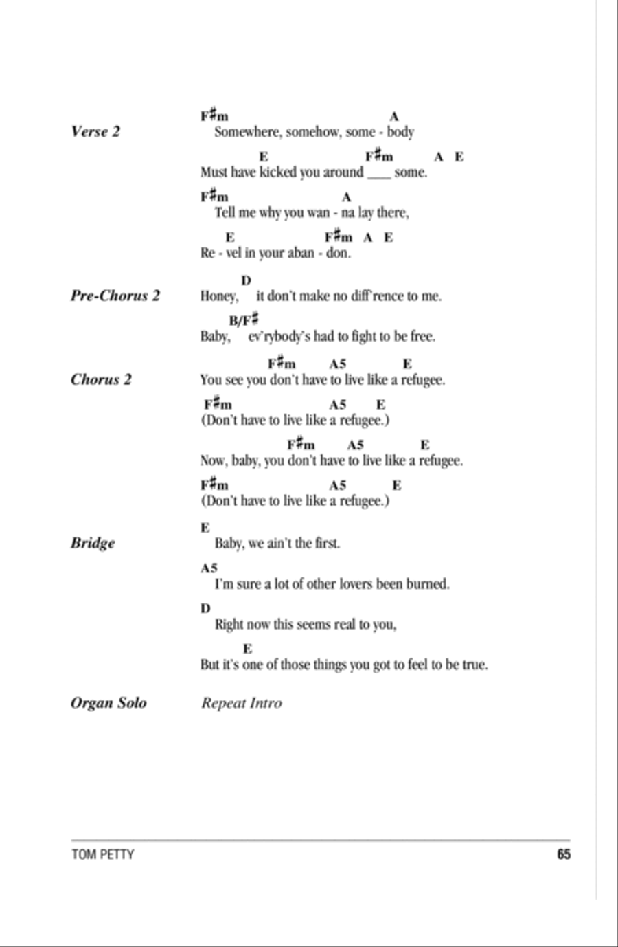 Refugee Acoustic Guitar scores gallery preview page 2