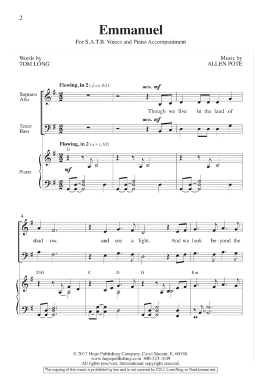 Emmanuel 4-Part scores gallery preview page 2