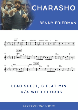 Book cover for Charasho | Benny Friedman | Easy lead sheet