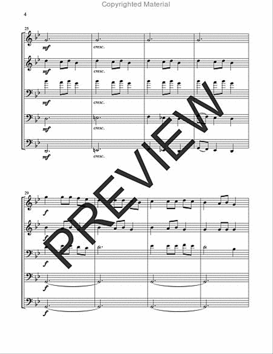 Carol of the Bells Horn scores gallery preview page 4