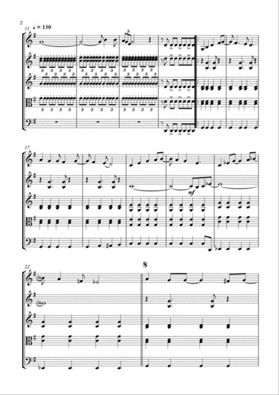 All I Want For Christmas Is You String Quartet scores gallery preview page 2