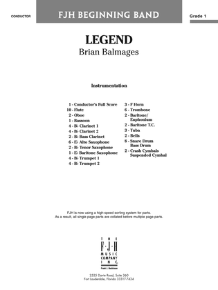 Book cover for Legend: Score