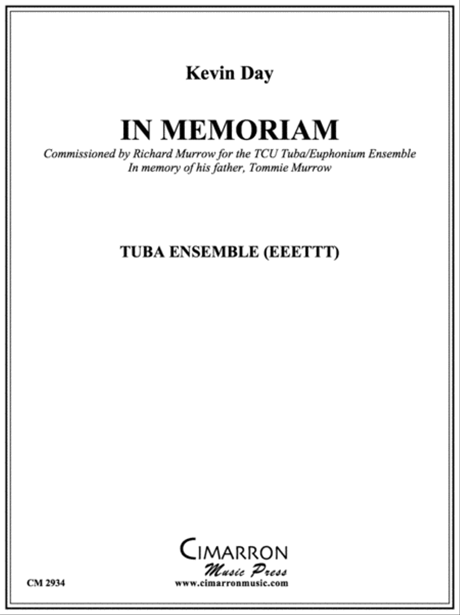 In Memoriam Euphonium scores gallery preview page 1