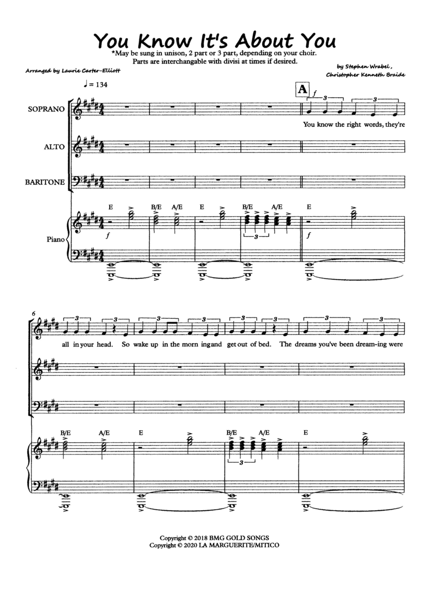 You Know It's About You 3-Part scores gallery preview page 1