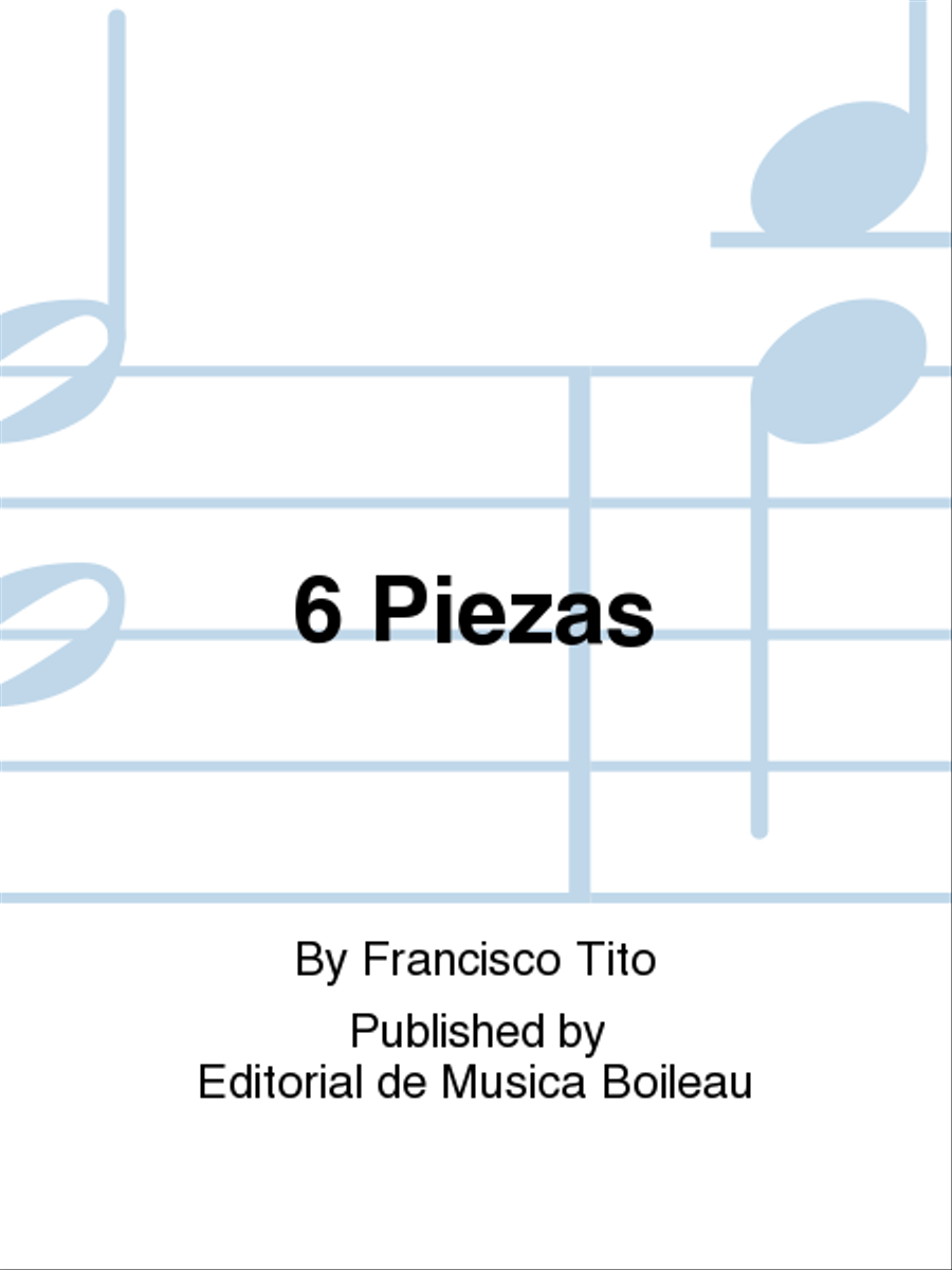6 Piezas Harmonium - Sheet Music