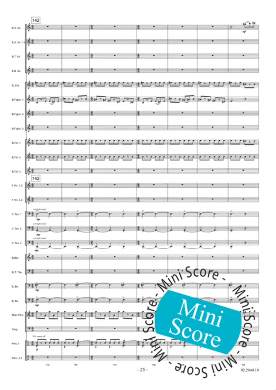 Aurora Aurora Fanfare Band scores gallery preview page 31