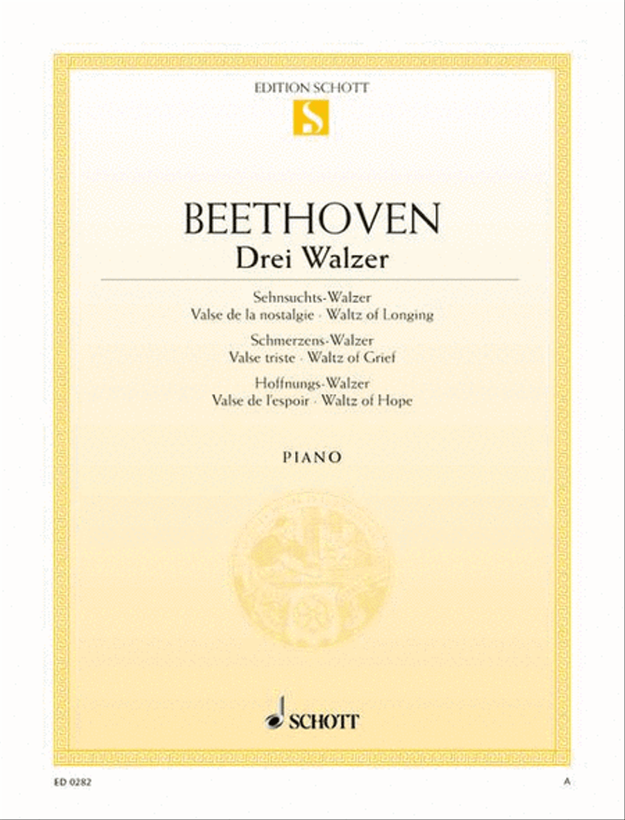 Three Waltzes Three Waltzes Piano Solo scores gallery preview page 1