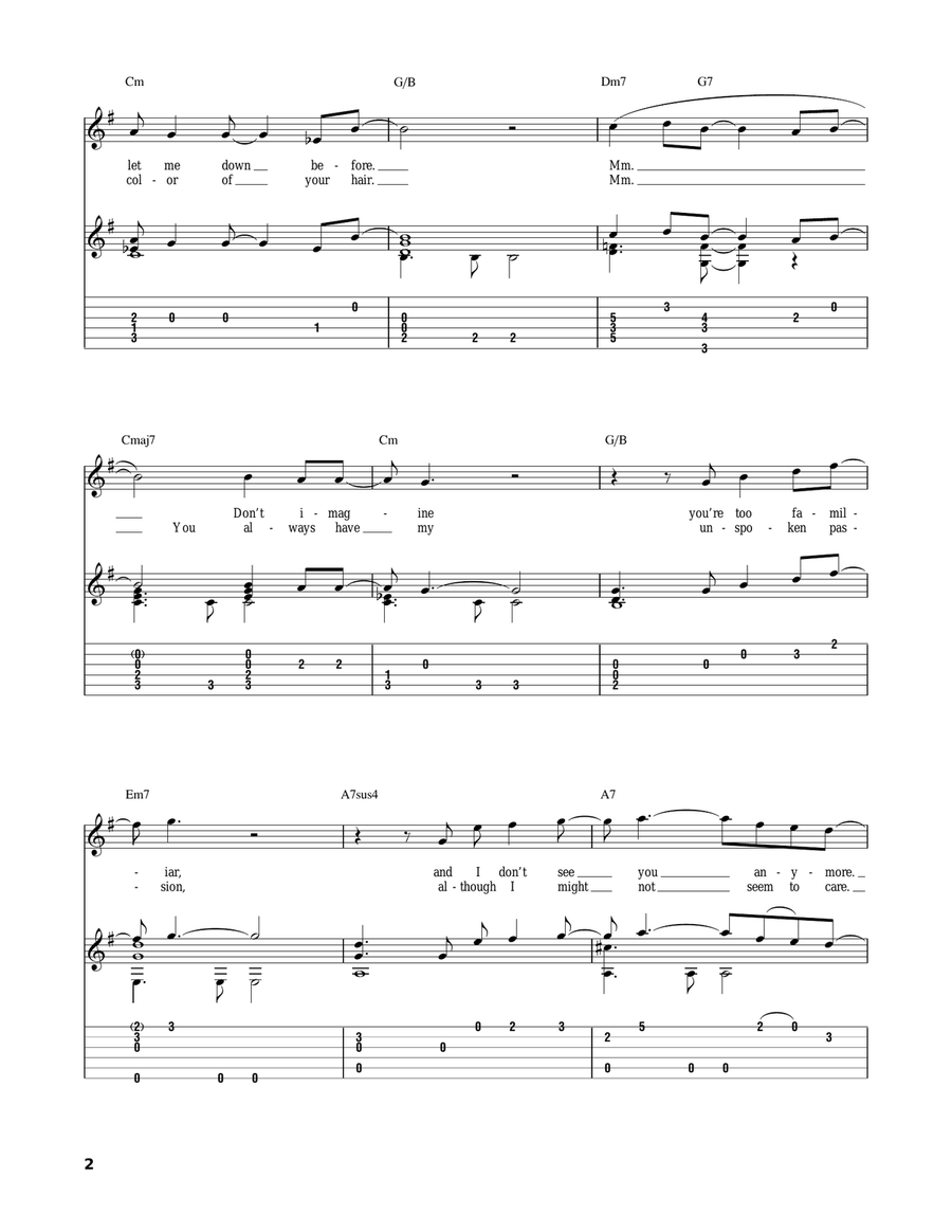Just The Way You Are Acoustic Guitar scores gallery preview page 2