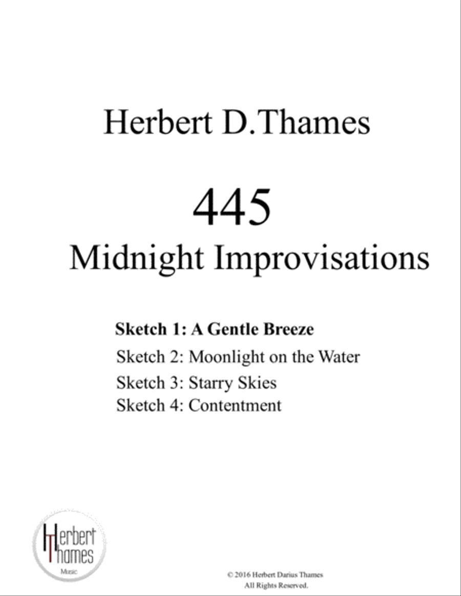 A Gentle Breeze (from 445: Midnight Improvisations) Piano Solo scores gallery preview page 2