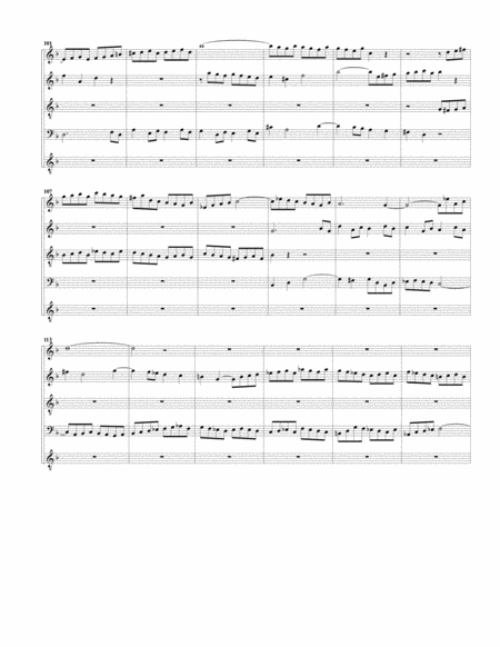 Fugue for organ, BWV 540/II (arrangement for 5 recorders)