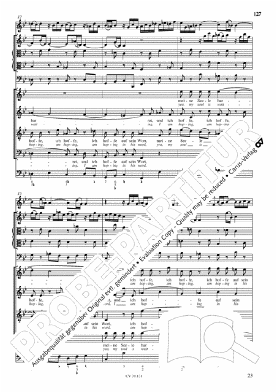 The Complete Sacred Vocal Works (Das geistliche Vokalwerk) Voice scores gallery preview page 128