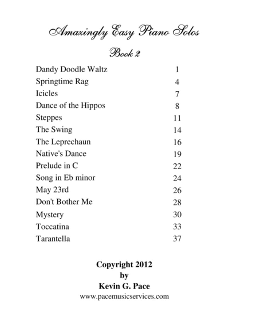 Amazingly Easy Piano Solos - book 2 Easy Piano scores gallery preview page 3