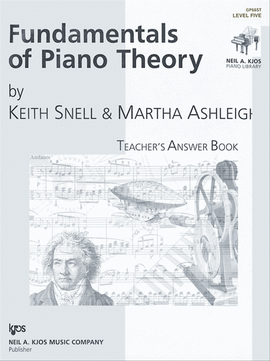 Fundamentals Of Piano Theory, Level 5 - Answer Book Piano Method scores gallery preview page 1