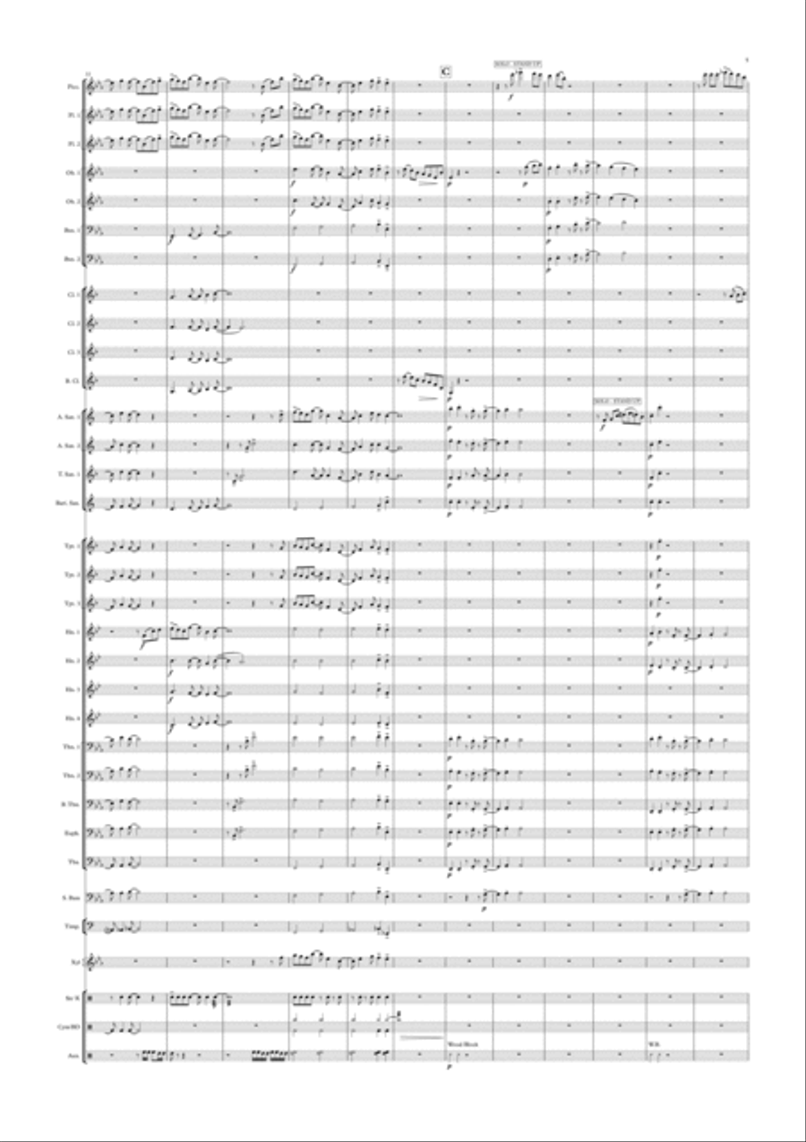 Above the Clouds Concert Band scores gallery preview page 5