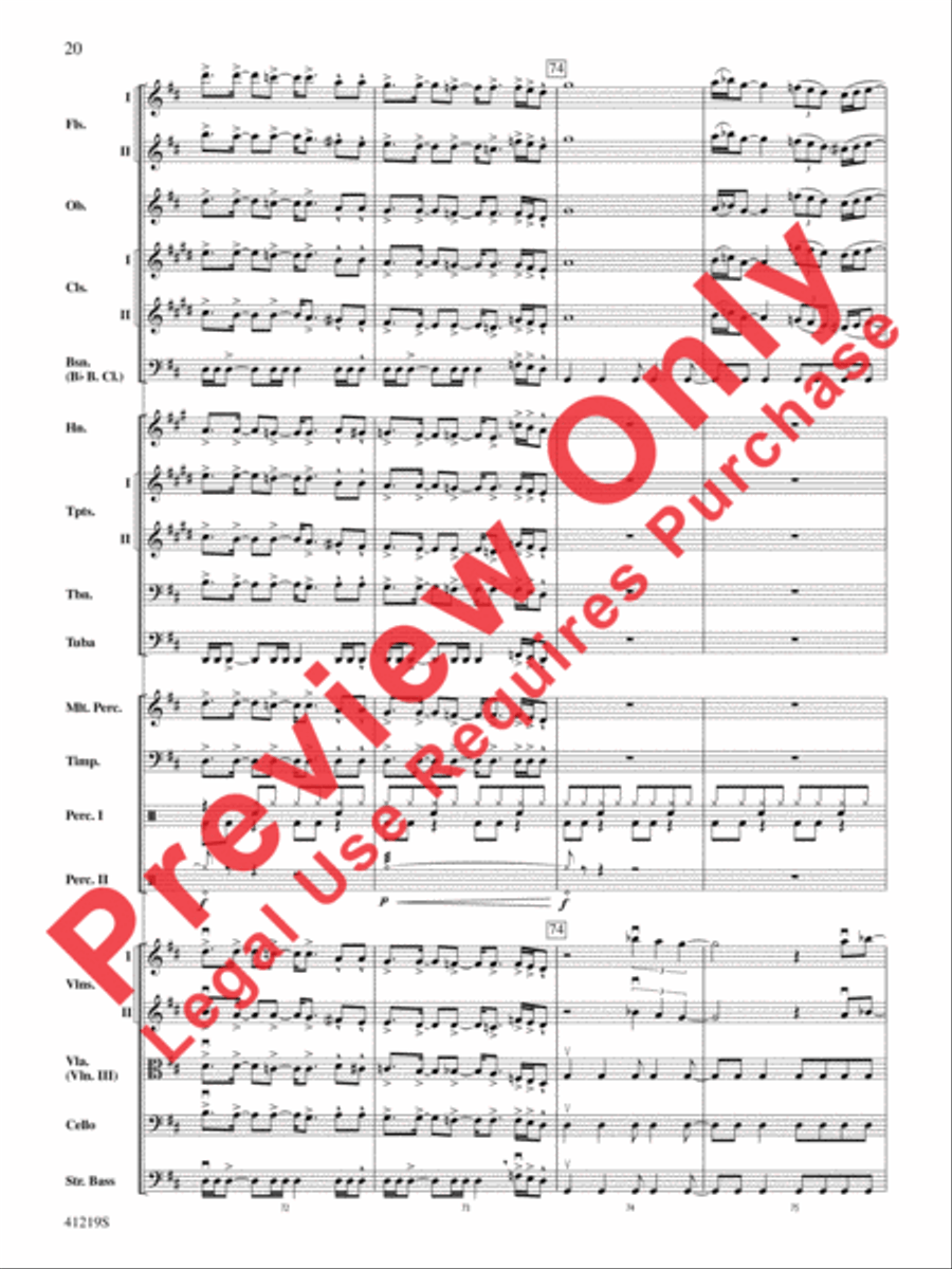 Led Zeppelin Reunion Full Orchestra scores gallery preview page 21