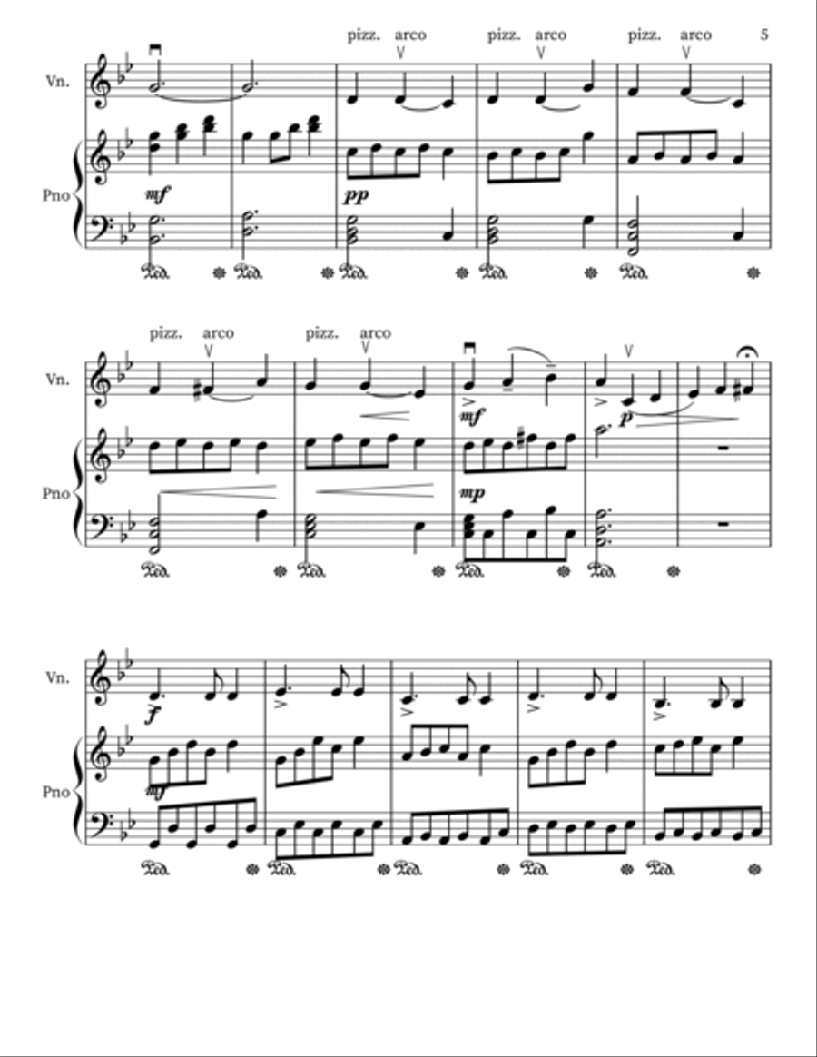 The Serpent Princess (For Violin) Violin Solo scores gallery preview page 5