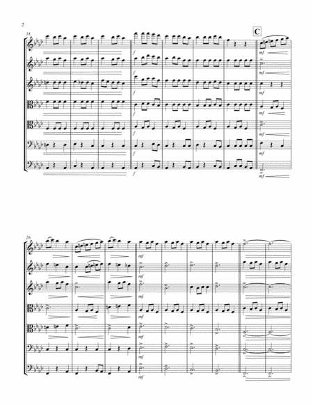 Carol of the Bells (F min) (String Septet - 3 Violin, 2 Viola, 2 Cello) image number null
