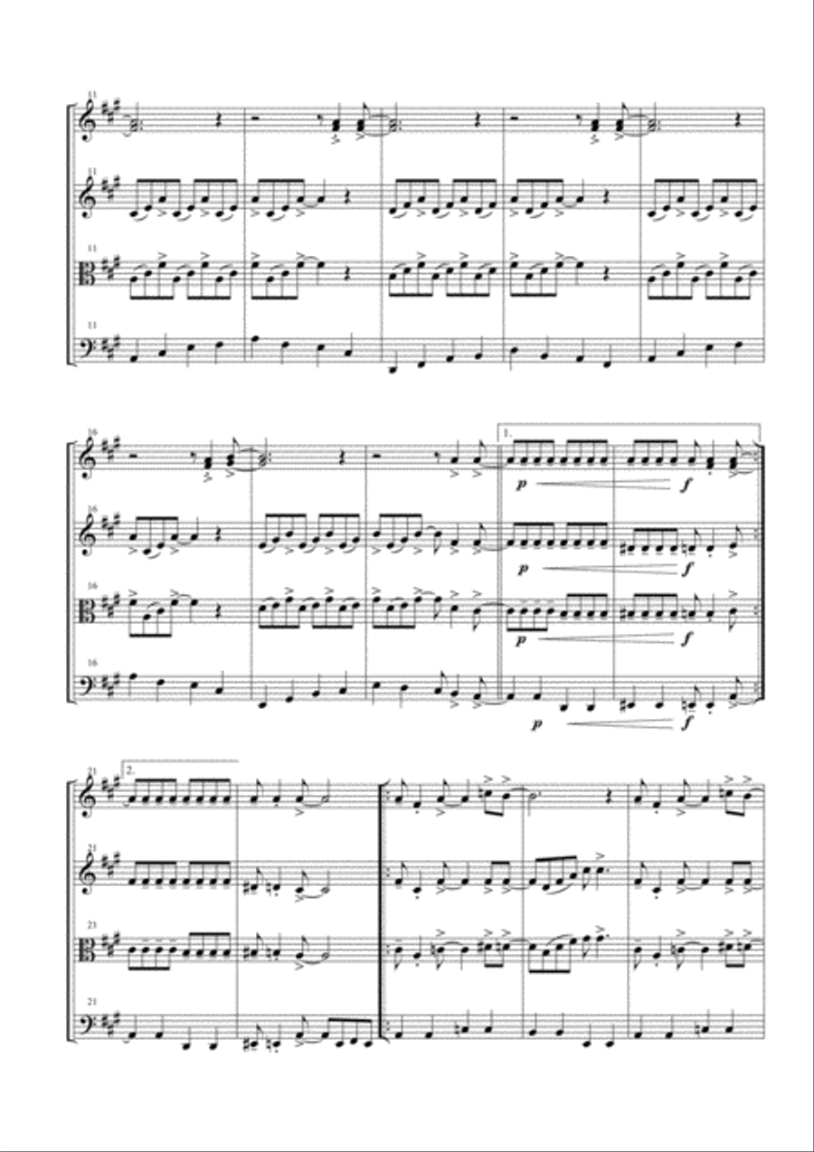 In The Mood In The Mood String Quartet scores gallery preview page 4