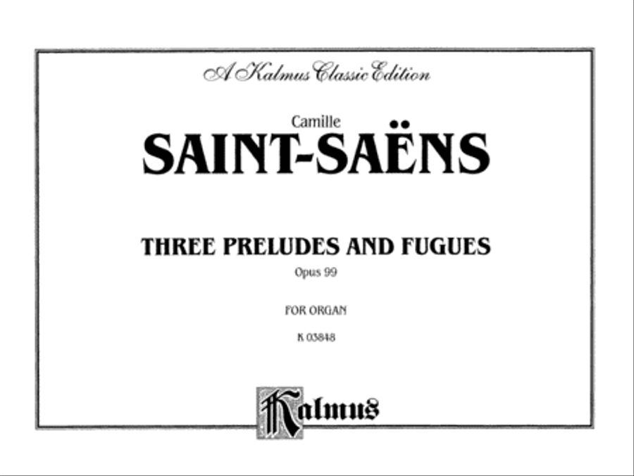 Three Preludes and Fugues, Op. 99 Organ scores gallery preview page 2