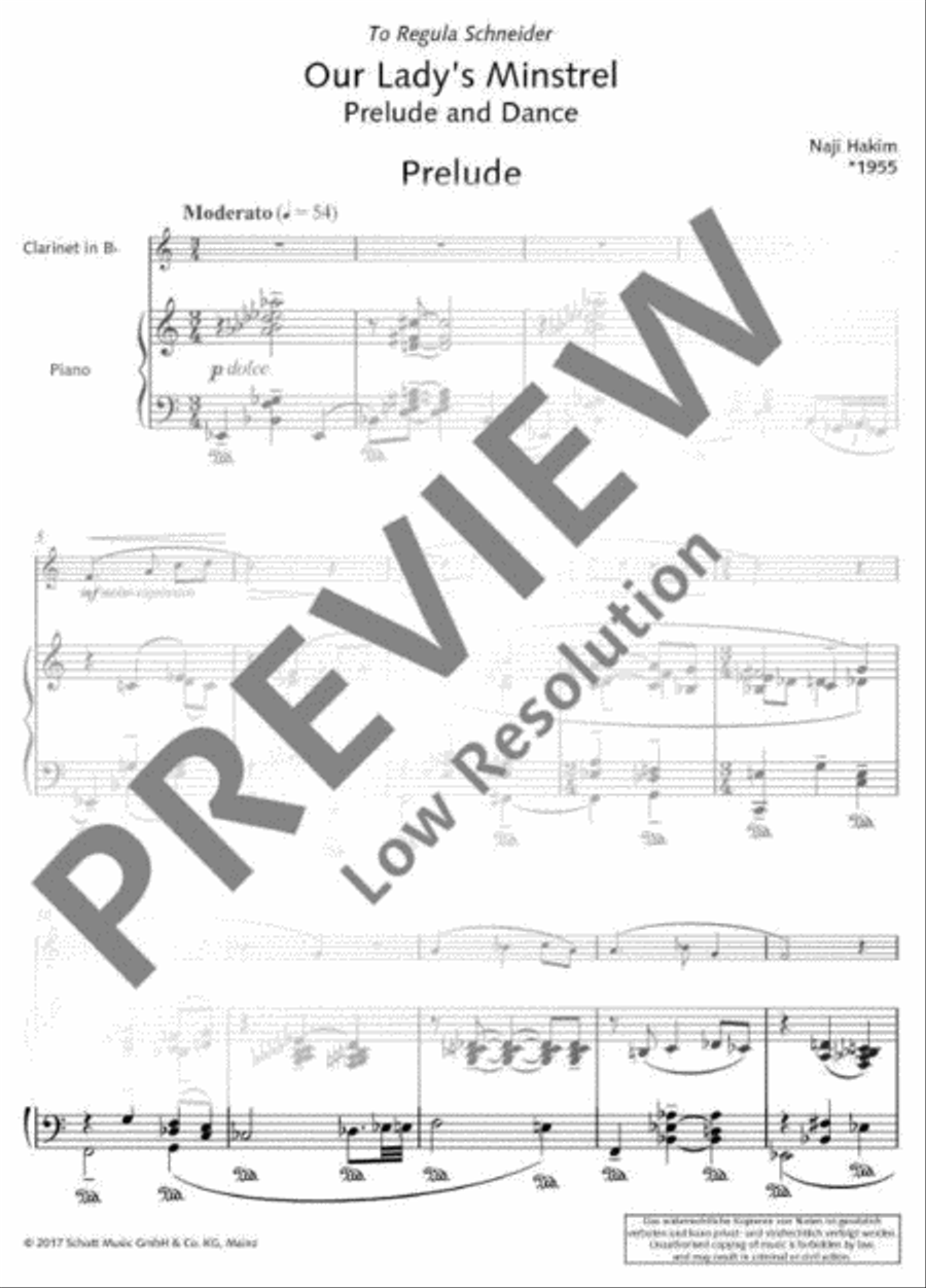 Our Lady's Minstrel B-Flat Clarinet scores gallery preview page 4