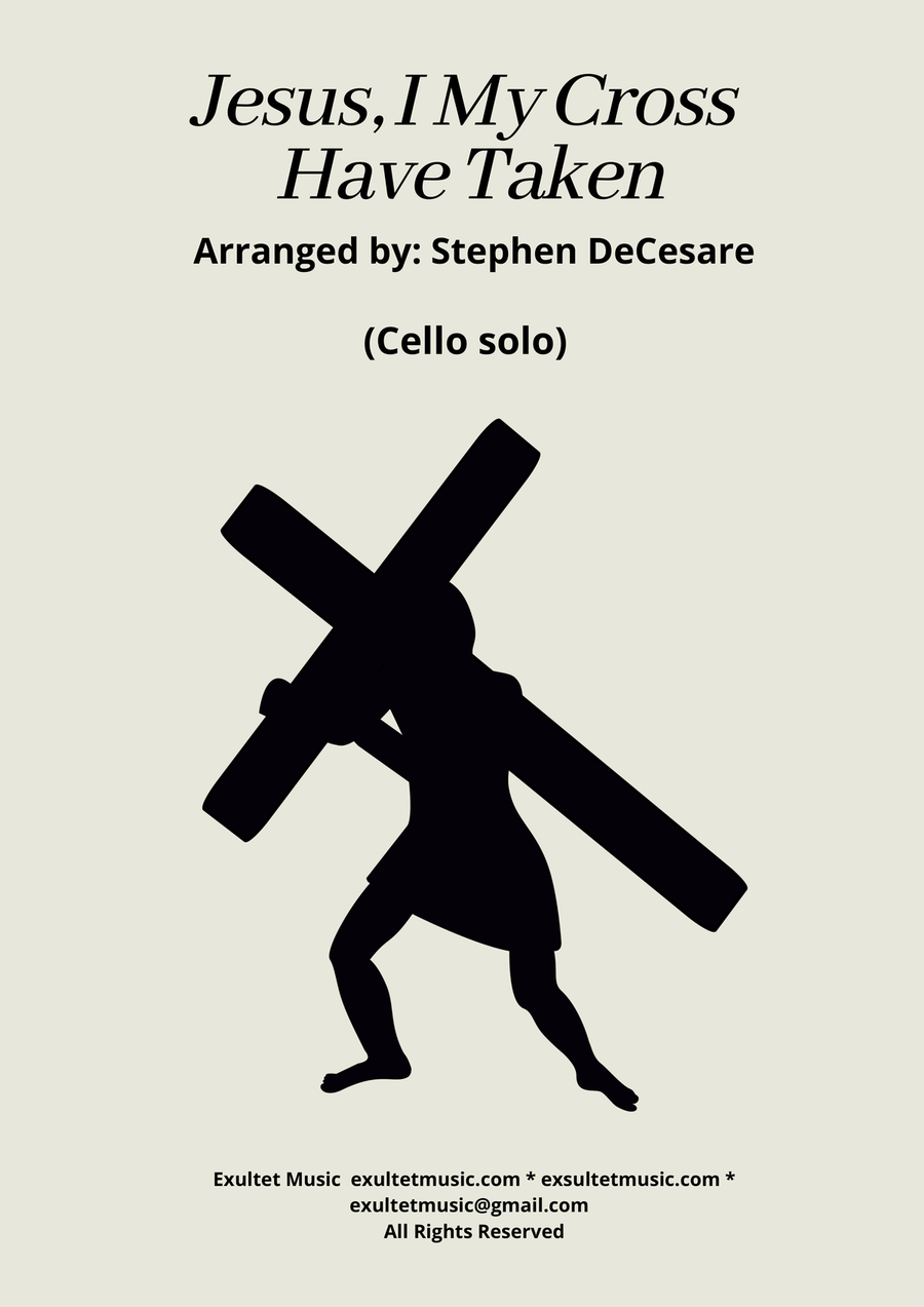 Jesus, I My Cross Have Taken (Cello solo and Piano) Piano scores gallery preview page 1