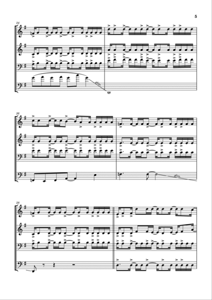 Last Chance To Evacuate Planet Earth Before It Is Recycled Brass Ensemble scores gallery preview page 6