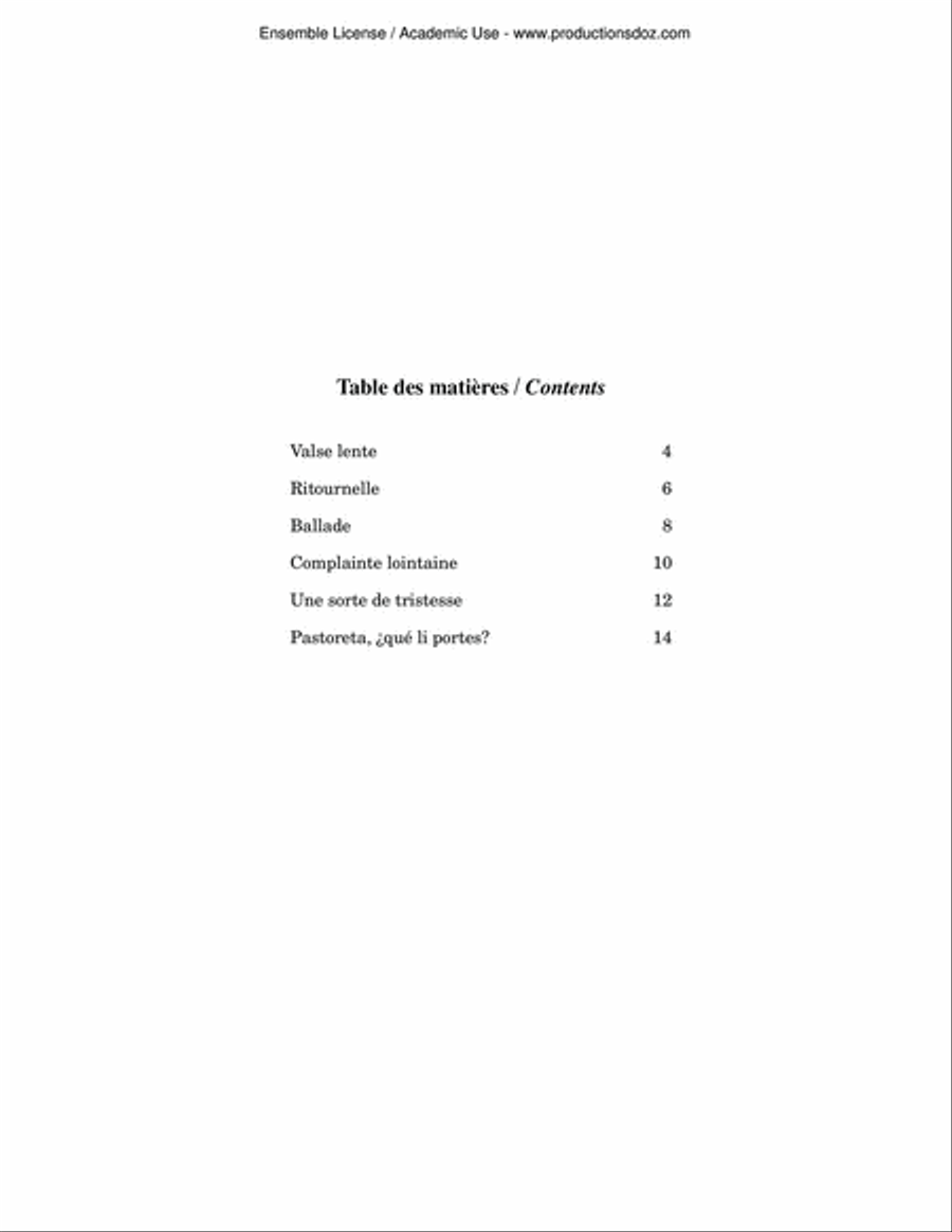 Six pièces Flute scores gallery preview page 2