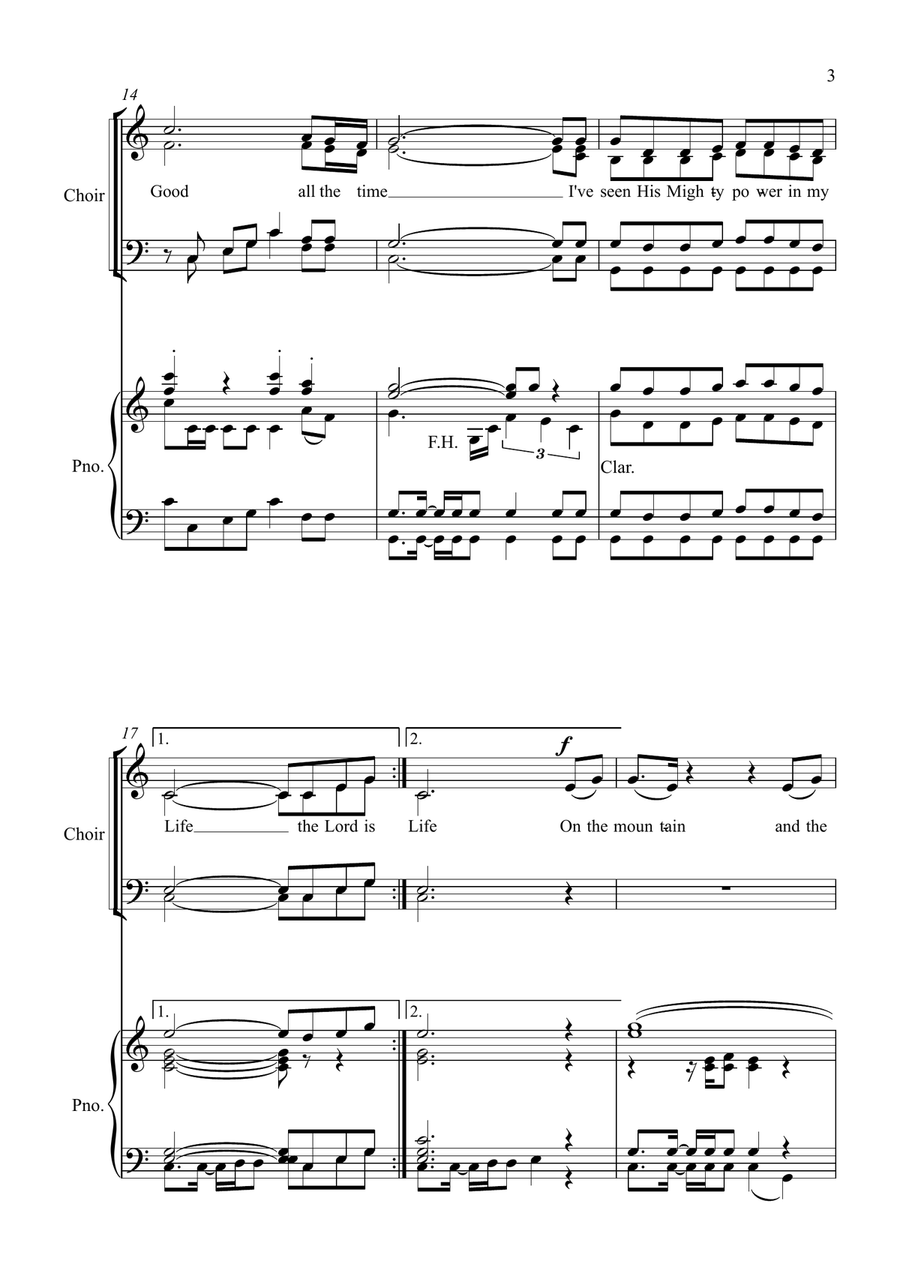 The Lord Is Good 4-Part scores gallery preview page 3