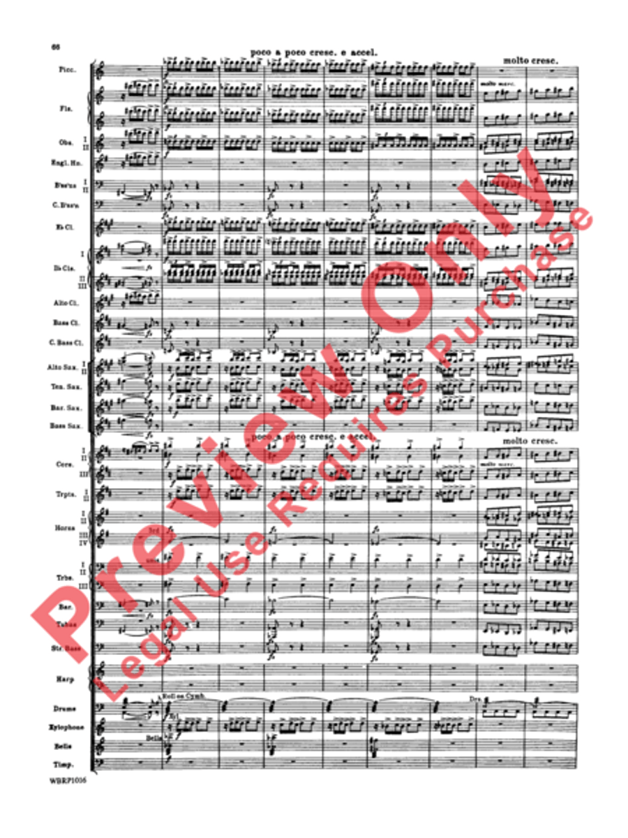 Rhapsody in Blue Concert Band scores gallery preview page 69