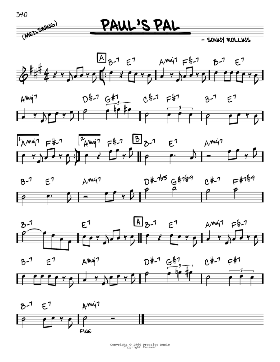 Paul's Pal Paul's Pal Piano scores gallery preview page 1