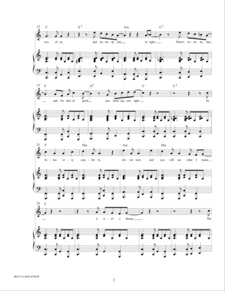 There's A Kind Of Hush (all Over The World) Piano, Vocal, Guitar scores gallery preview page 4
