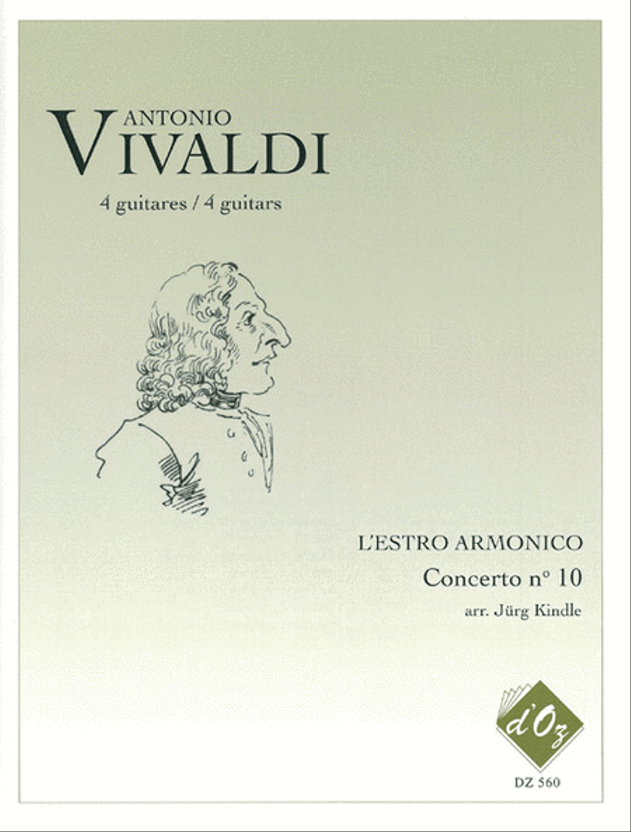L'Estro Armonico, Concerto no 10, RV 580 Guitar Ensemble scores gallery preview page 1