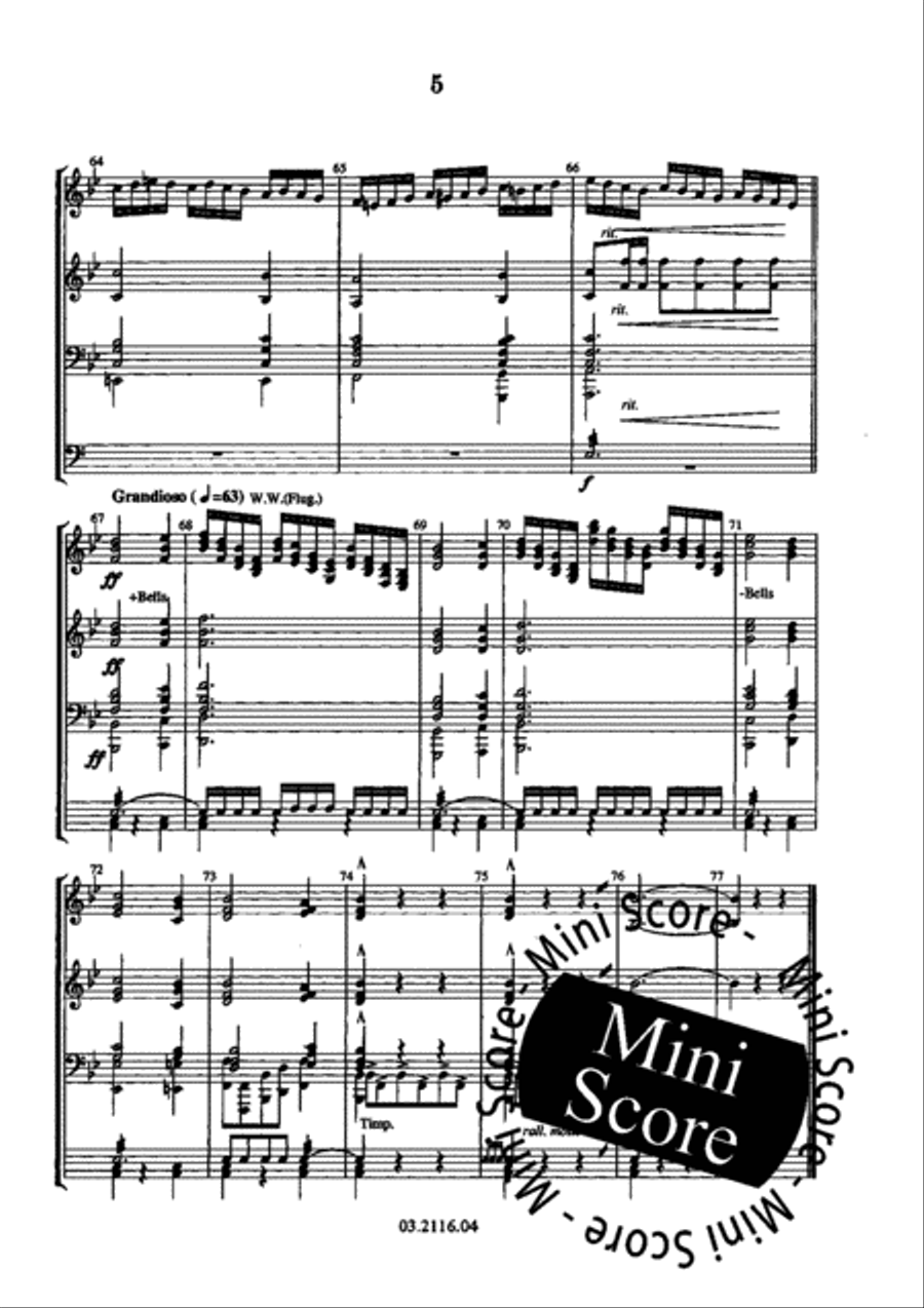 Choral Prelude Concert Band scores gallery preview page 11
