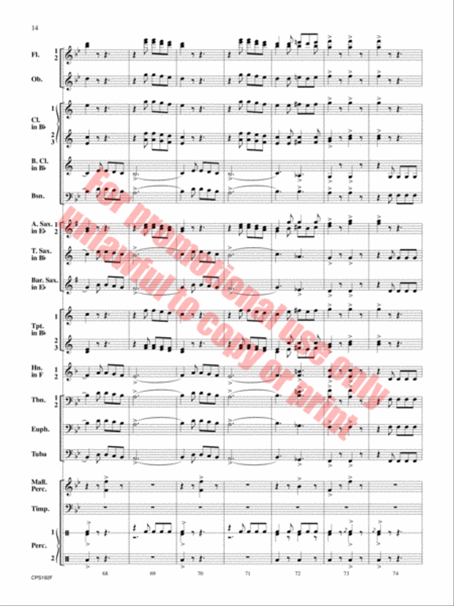 Liberty Bell Liberty Bell Concert Band scores gallery preview page 15