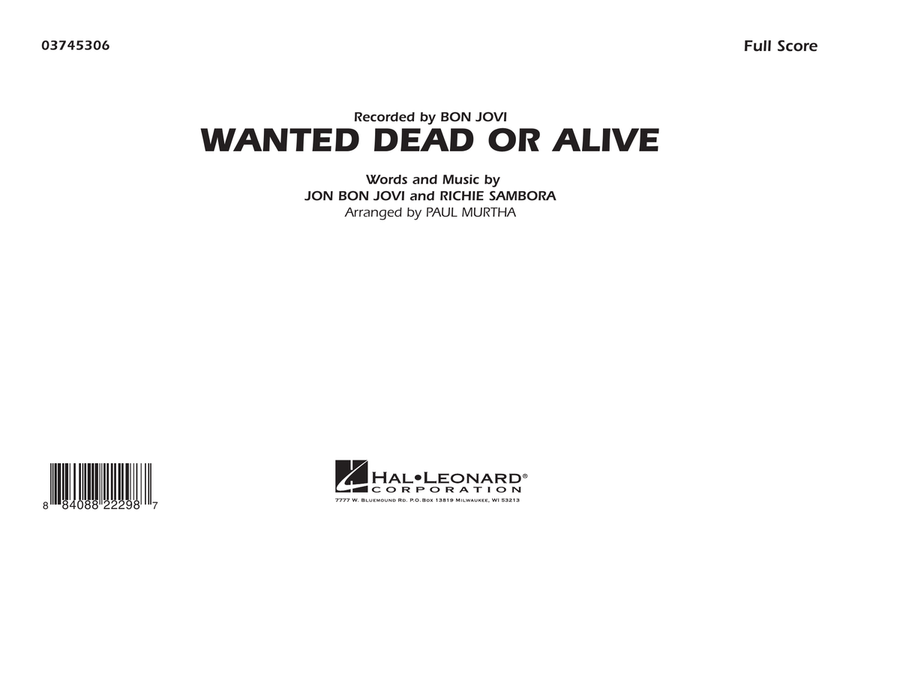 Wanted Dead or Alive - Full Score